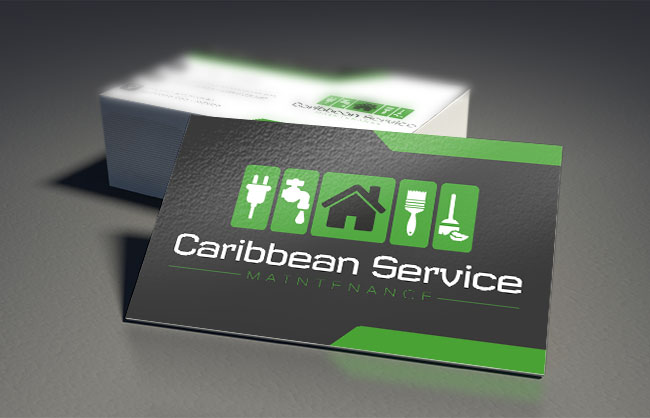 diseño de logotipo y tarjetas caribbean service
