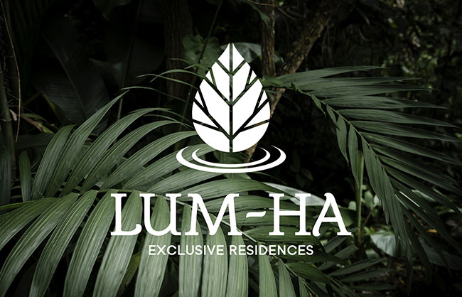 Creación de logotipo y brochure - Lum-Ha Exclusive Residences Tulum