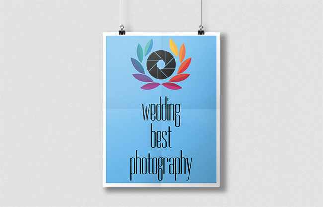 diseño de logotipo wedding best photography